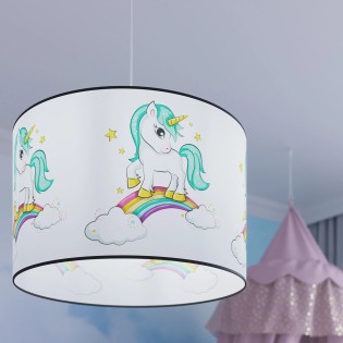 Lámpara colgante infantil Unicornio 40