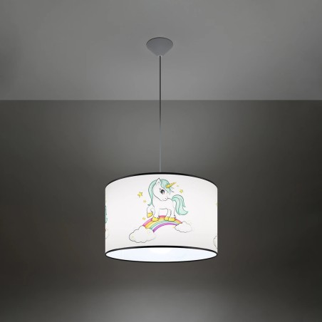 Lámpara colgante infantil Unicornio 40