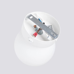 Aplique de pared Vaba blanco, 1 luz