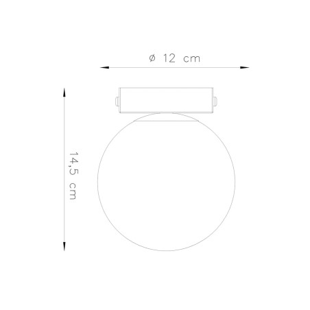 Foco de superficie Eaus blanco, 1 luz