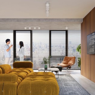 Foco de superficie Eaus blanco, 1 luz