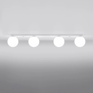 Regleta Eaus blanco, 4 luces