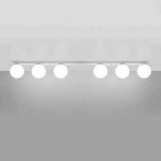 Regleta Eaus blanco, 6 luces