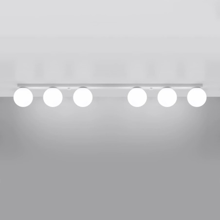 Regleta Eaus blanco, 6 luces