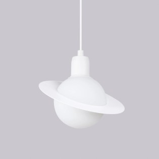 Lámpara colgante Rena blanco, 1 luz