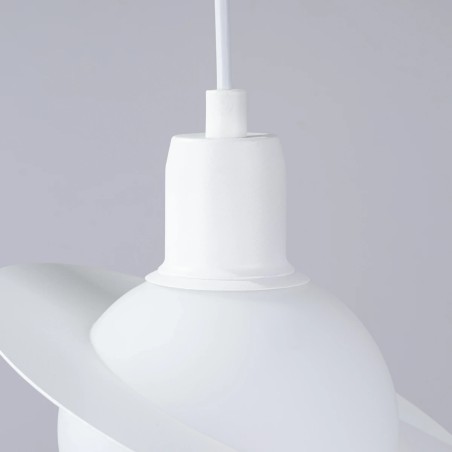 Lámpara colgante Rena blanco, 1 luz
