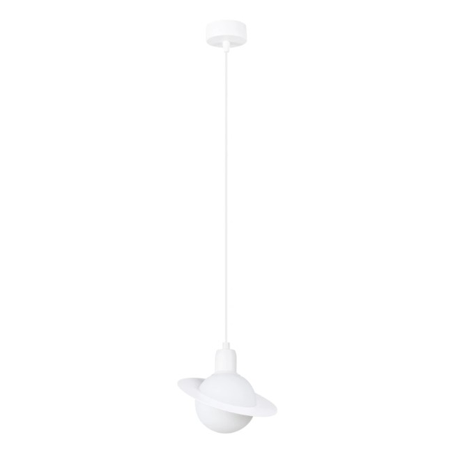 Lámpara colgante Rena blanco, 1 luz