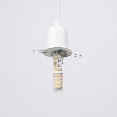 Lámpara colgante Rena blanco, 1 luz