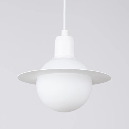 Lámpara colgante Rena blanco, 3 luces