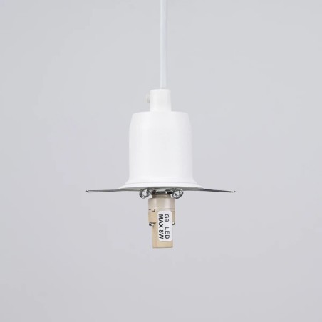 Lámpara colgante Rena blanco, 3 luces