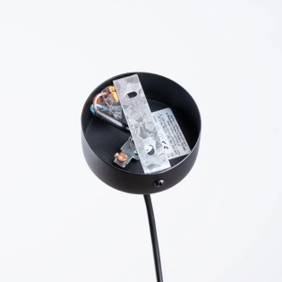 Lámpara colgante Rena negro, 1 luz