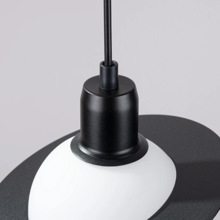 Lámpara colgante Rena negro, 1 luz