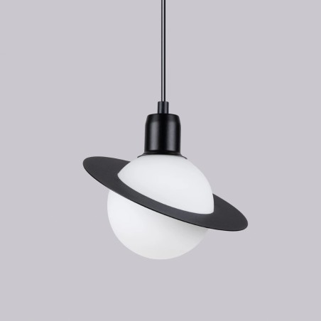 Lámpara colgante Rena negro, 1 luz