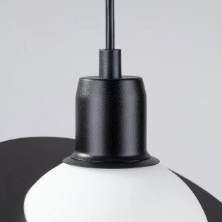 Lámpara colgante Rena negro, 3 luces