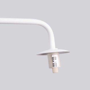 Aplique de pared Cumo blanco, 1 luz