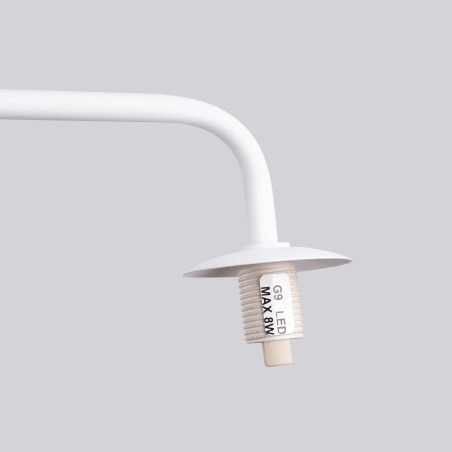 Aplique de pared Cumo blanco, 1 luz