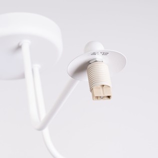 Lámpara Cumo blanco, 3 luces