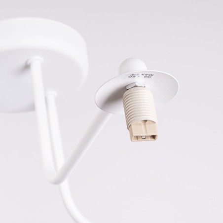 Lámpara Cumo blanco, 3 luces