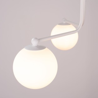 Lámpara Cumo blanco, 3 luces
