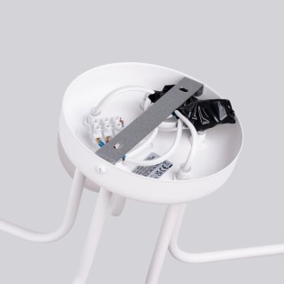 Lámpara Cumo blanco, 5 luces