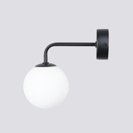 Aplique de pared Cumo negro, 1 luz