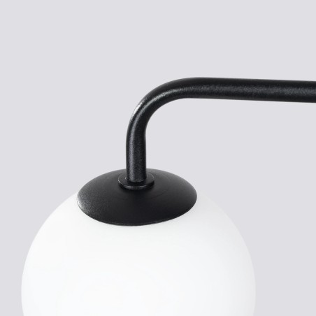 Aplique de pared Cumo negro, 1 luz