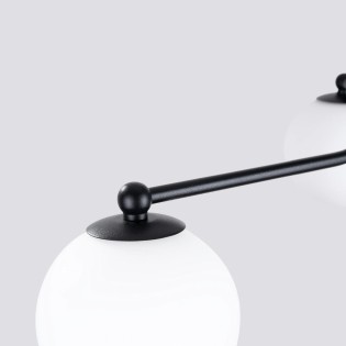 Lámpara Cumo negro, 3 luces