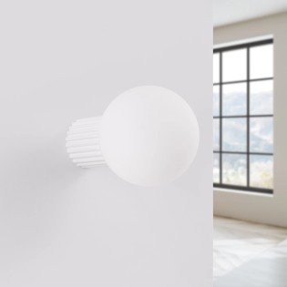 Aplique de pared Mido blanco