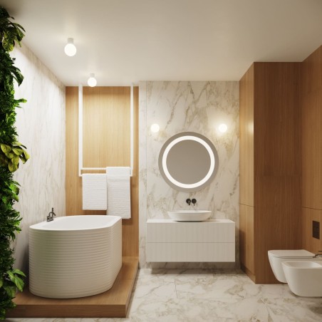 Foco de superficie Mido blanco