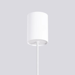 Lámpara colgante Mido blanco, 1 luz