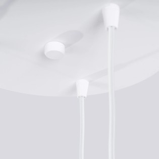 Lámpara colgante Mido blanco, 3 luces