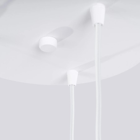 Lámpara colgante Mido blanco, 3 luces