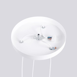 Lámpara colgante Mido blanco, 3 luces