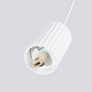 Lámpara colgante Mido blanco, 3 luces