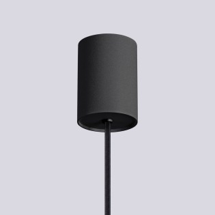 Lámpara colgante Mido negro, 1 luz