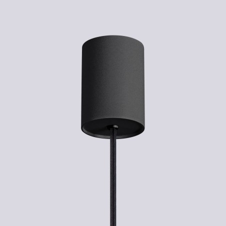 Lámpara colgante Mido negro, 1 luz