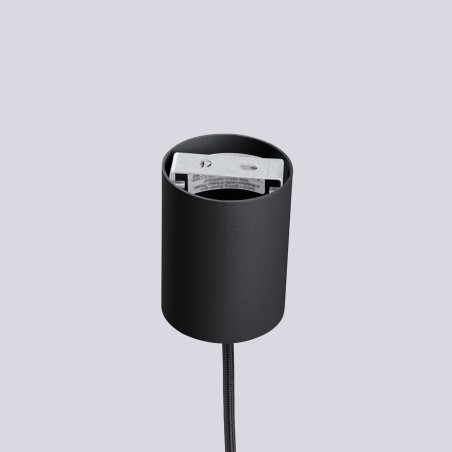 Lámpara colgante Mido negro, 1 luz
