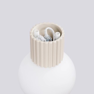 Aplique de pared Mido beige