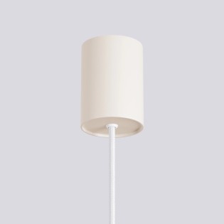 Lámpara colgante Mido beige, 1 luz