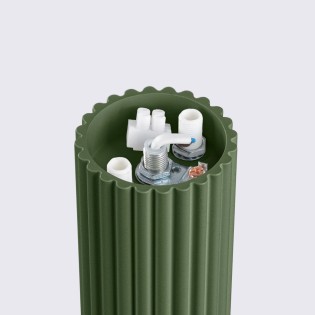 Foco de superficie Mido verde