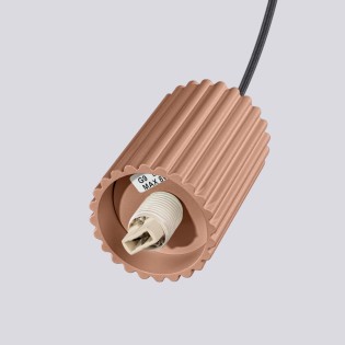 Lámpara colgante Mido moca, 3 luces