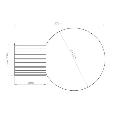 Aplique de pared Mido ultramarino IP44