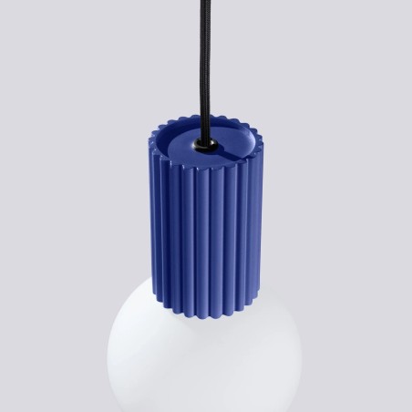Lámpara colgante Mido ultramarino, 1 luz