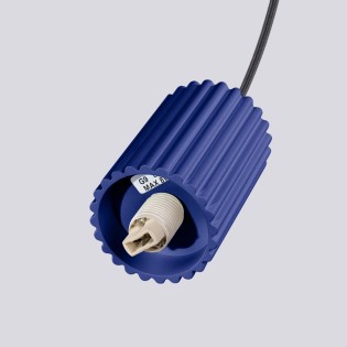 Lámpara colgante Mido ultramarino, 1 luz
