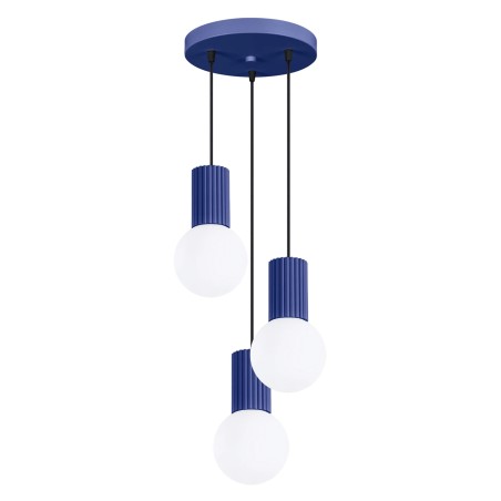 Lámpara colgante Mido ultramarino 3 luces