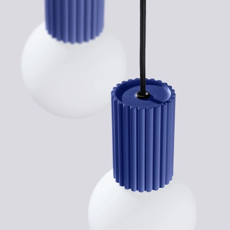 Lámpara colgante Mido ultramarino 3 luces