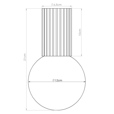 Foco de superficie Mido topo IP44