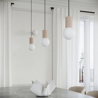 Lámpara colgante Mido topo, 1 luz