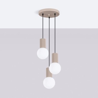 Lámpara colgante Mido topo, 3 luces