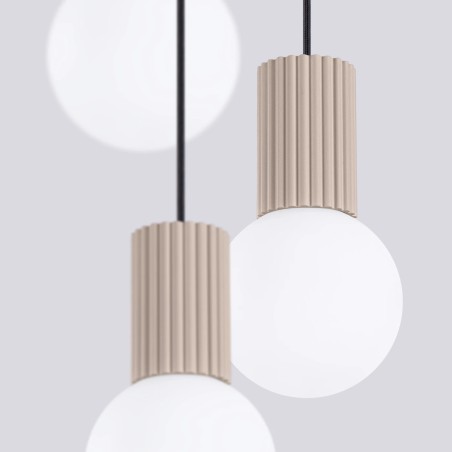 Lámpara colgante Mido topo, 3 luces